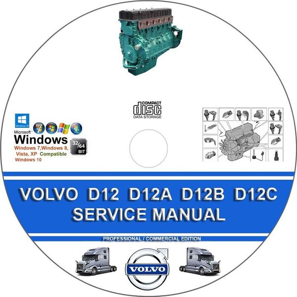 VOLVO TRUCK D12 D12A D12B D12C ENGINE SERVICE REPAIR MANUAL