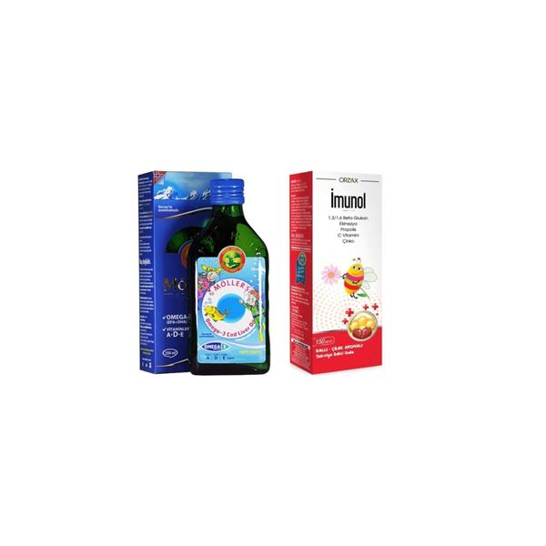 Omega-3 Balık Yağı Tutti Frutti Aromalı 250 Ml + Imunol Şurup 150ml