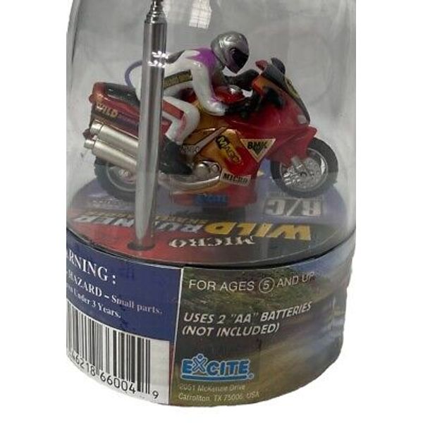 Mini Remote control Battery Operated Motorcycle Racer  Pink Rider New Sealed