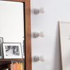 Pack of 2, porcelain surface-mounted light E27, white glaze