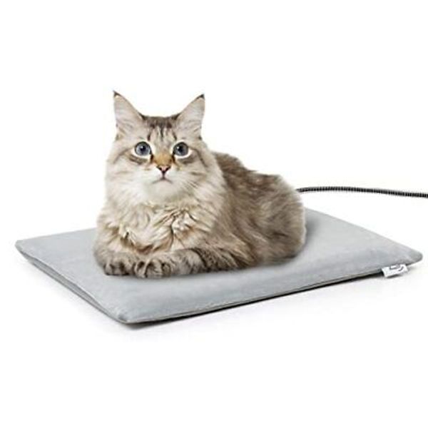 Outdoor Pet Heating Pad, Thermostatic Dog Cat Heating Pad with S: 20" x 16"