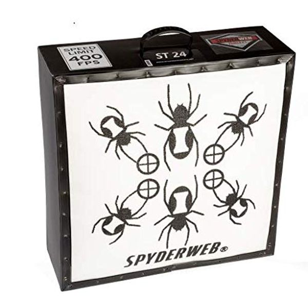 SpyderWeb ST24-Crossbow Archery Target-400 FPS-Easy Pull-Field Tip Only-24x24x12-42 Pounds-Made in USA