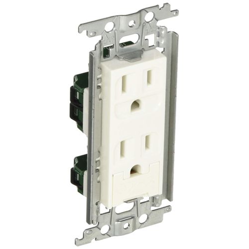 Panasonic Cosmo Series Wide 21 WTF113238W Double Outlet with Embedded Ground Terminal, Metal Frame, White