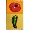 PRINTED KITCHEN RUG (nonskid back)(18"x30") 6 COLORFUL VEGETABLES # 1, Daniel