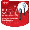 Colgate Replaceable Head Toothbrush Starter Kit, Optic White, 2 Brush Heads