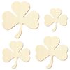 Irish Wood Clover Leaf Decorative Craft 3-50 cm, Size: 5 cm, Pack of 1