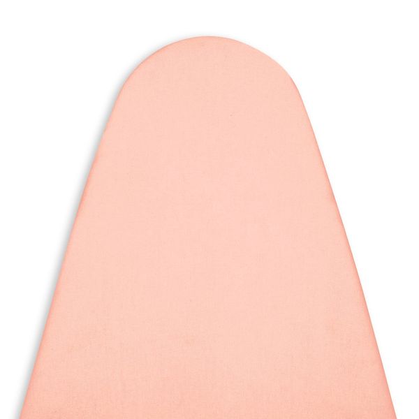 Encasa Ironing Board Covers (112 x 34 cm) Elastic Tightening with Thick 4 mm Felt Padding, Easy Fit, Scorch Resistant, Plain Colors- Powder Pink