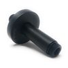 Ceiling Mount Shower Arm and Escutcheon with 1/2-Inch NPT Thread (3", Black)