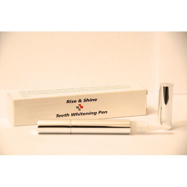 Rise & Shine Professional Teeth Whitening Pen With An EU Approved Non Peroxide Formula- Strongest Formula Legally Sold In UK- Full Tips, Instructions & Boxed