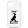 iPhone 14 i Hug My lab So I Dont Choke People Case