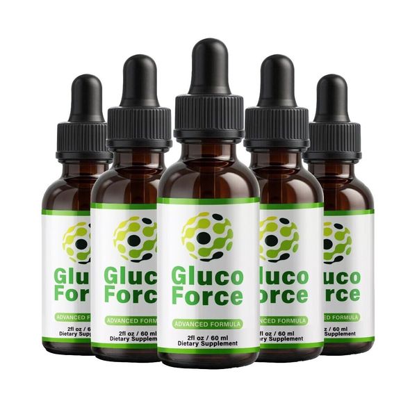 (5 Pack) Gluco Force Liquid Drops GlucoForce Glycogen Support Supplement