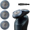 SH60 Replacement Head Fit for Philips S6000 Series Men's Razor Compatible Norelco S6880/81, S6810/82, S6850/85, S6xxx Series with Shaver Cleaning Brush