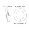 uxcell 30 Pcs Spring Lock Washer, M8 Split Lock Washer Assortment Copper Lock Washers for Screws Bolts Nuts