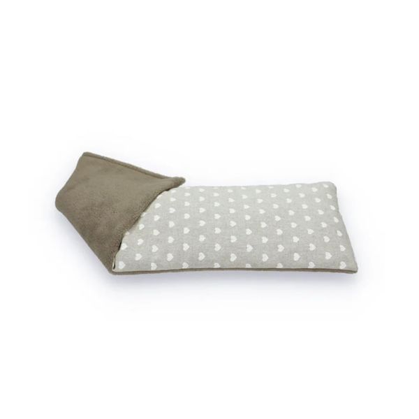 Soothing Microwavable Wheat Bag Unscented - White Hearts