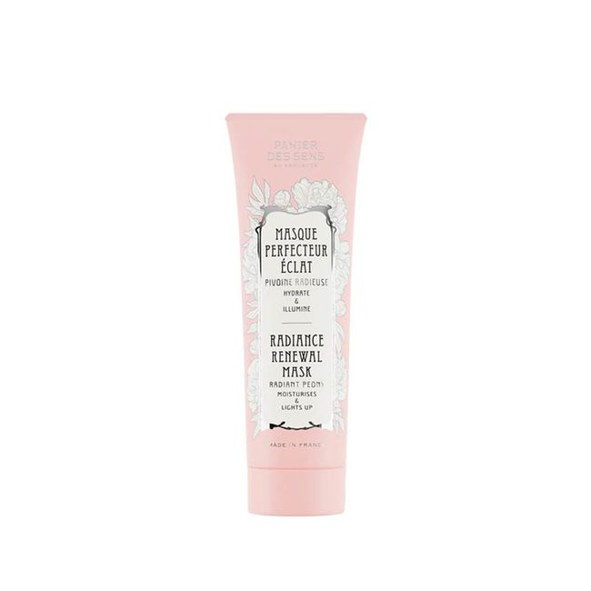 Panier des Sens - Face Mask Hydration & Radiance - with Hyaluronic Acid + Pink Clay + Rose Oil - Hydrating Face Mask for Women Made in France - Face Mask Skin Care 98% Natural Ingredients - 2.5 floz