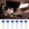Plastic Specimen Cup Specimen Bottles 30ml Stool Containers Sample Cups with Spoon Lid (without Label Laboratory, 15 PCS), Red