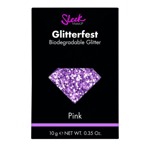 Sleek Makeup Sleek Makeup Glitterfest Biodegradable Glitter Pink 10g