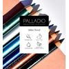 Palladio Glitter Eyeliner Pencil, Longlasting Creamy Cosmetic Pencil, Shimmer Eye Liner, Buttery Smooth Tip, Professional Makeup Glittery Pencil, Sharpenable, Black Sparkle