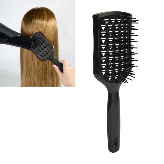 Vent Brush, Black Vent Hair Brush Professional Men Women Paddle Detangling Brush Styling Tool for Fast Blow Drying