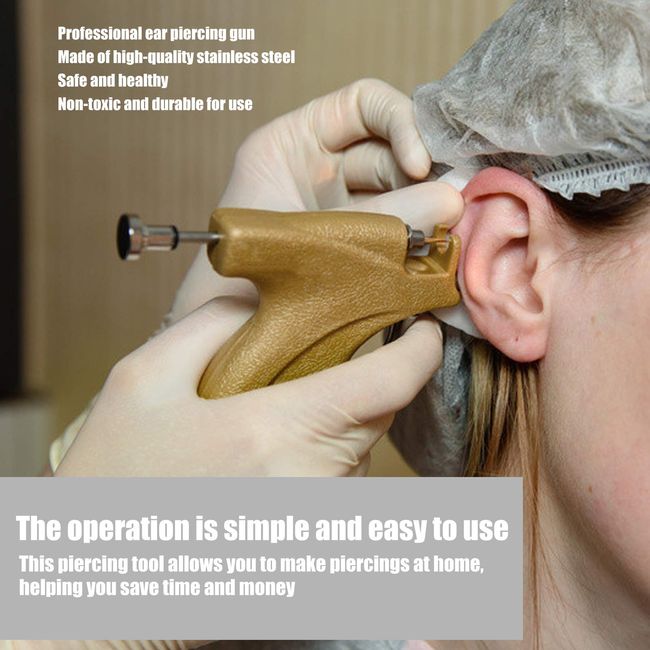 Safe Ear Piercing Gun Set Safety Ear Nose Navel Body Piercing Gun