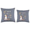 HAPPY MOTHER'S DAY! Kitty Cat Lovers Gift Throw Pillow