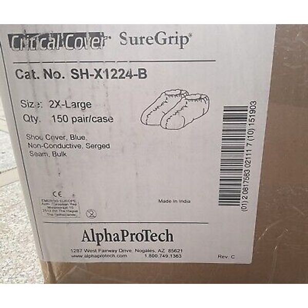 Alpha ProTech Shoe Covers 300 Count 2XL Disposable