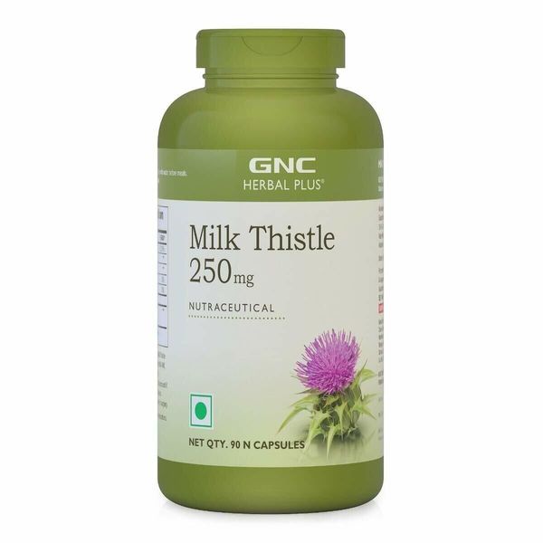 GNC Herbal Plus Milk Thistle 250 mg - 90 Capsules- LONG EXPIRY- FREE SHIPPING