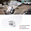 for Motorcycle N Extension - Motorcycle Windscreen Universal Adjustable Motorcycle Transparent Windshield Windscreen Wind Deflector with Adjustable Bracket Replacemnt for for