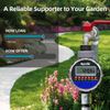 Aqualin Electronic Water Timer Garden Irrigation Controller Digital Intelligence Watering System LCD Waterproof, No Water Pressure Required