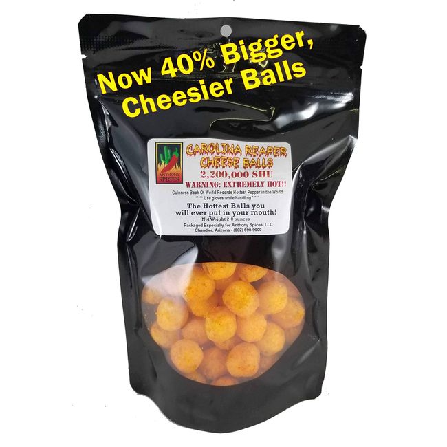 Anthony Spices - Carolina Reaper Cheese Balls (Hottest balls in the world)