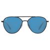 Serengetti Rectangular Odell Matte Black-Saturn Polarized Petrop Blue, Multi, One Size