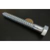 Zinc Hex Head Lag Screw 15/16 Hex Size 5/8 Thread x 5.00" Length, 5 pcs
