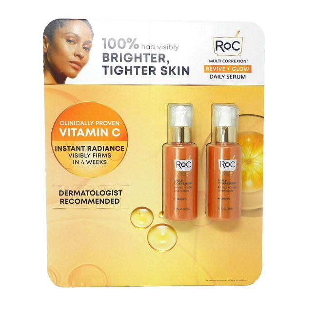 Roc Multi Correxion Revive + Glow Daily Serum + Vitamin C 50ML Duo Pack