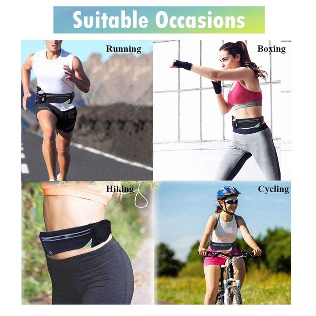 Fanny Packs for Women Men Running Belt Waterproof Waist Pack for Walking  Workout Hiking Fitness Gym Running Belt Bag Jogging Pouch Fits iPhones