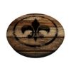 Black Fleur de Lis PopSockets PopGrip: Swappable Grip for Phones & Tablets