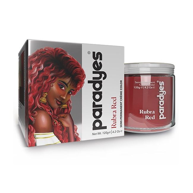 Paradyes Ammonia Vegan Hair Color jar only 120gm, (Rubra Red)