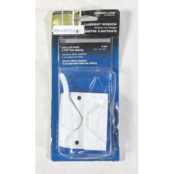 PRIME-LINE Casement Window left  hand lock Parts white H3951