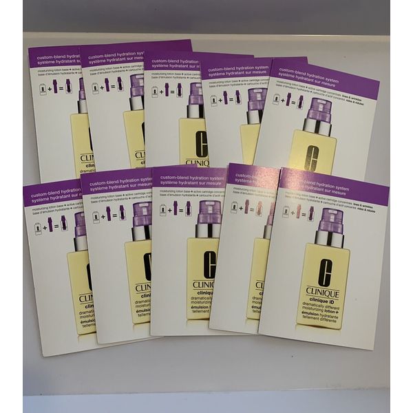 10 Clinique iD Dramatically Different Moisturizing Lotion+Lines/Wrinkles Samples