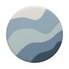 Modern Dusty Blue Abstract Boho Wavy Stripe PopSockets Swappable PopGrip