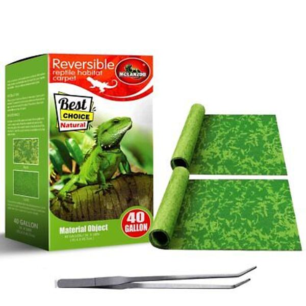 Reptile Carpet, 36 * 18in Pet Terrarium Liner,Reptiles Cage Mat/Substrate for...