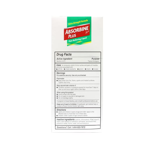 Plus Pain Relieving Liquid - 4 oz, Pack of 6.