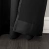 Sun Zero Becca Energy Efficient Grommet Curtain Panel, 40" x 95", Black