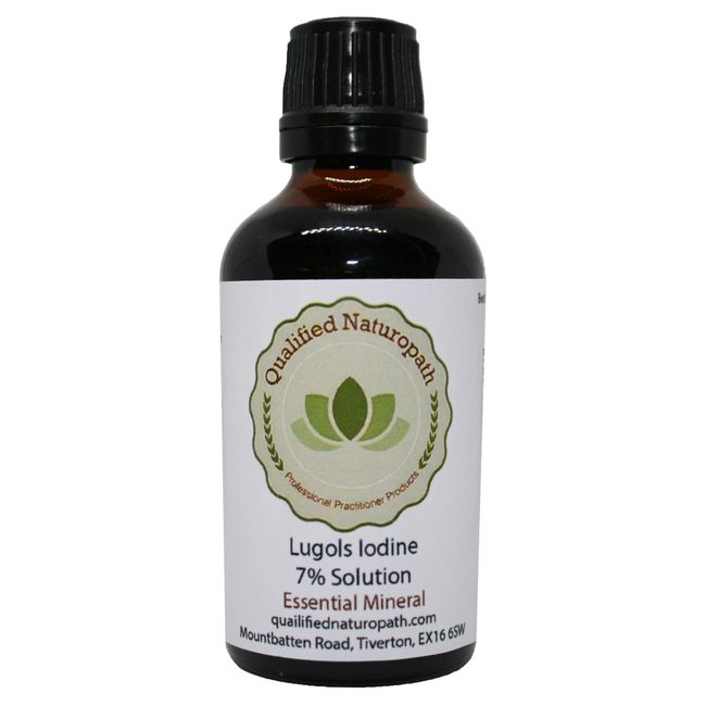 Lugols Iodine Solution 7% - 50ml - with Dropper Insert