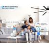 Smart 72'' Large Ceiling Fan APP/Voice/Remote Control LED Light DC Google/Alexa