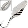 Paladin Profi Spoon Ares 2,8g - Forellenblinker, Farbe:weiß-schwarz/Chrom