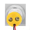 LED Display Voltmeter AC Voltage LED Digital Display AC Voltage Current Meter Indicator 22mm 0 100A Meter Indicator Display Voltmeter (Yellow)