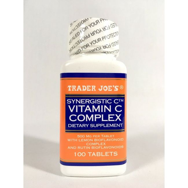 Vitamin C Trader Joe's Synergistic C Complex 500 Mg w/ Bioflavanoids 100 tablets