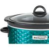 BRENTWOOD SC-140BL 4.5-Quart Scallop Pattern Slow Cooker (Blue)