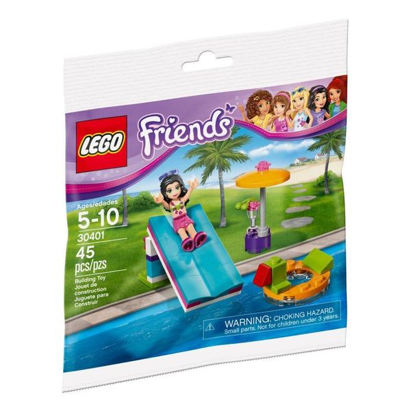 LEGO 549 EA Friends Polybag 30401 Pool Foam Slide, Multi-Coloured