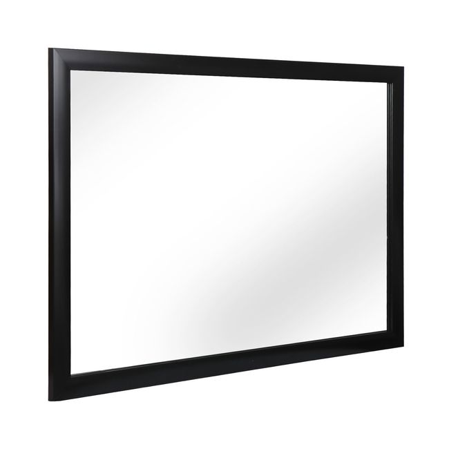 24"x36" Rectangle Wall Mirror Black Metal Frame For Home and Bathroom Wall Decor